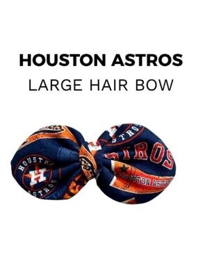 Houston Astros Hair Bow Large NWT Handmade